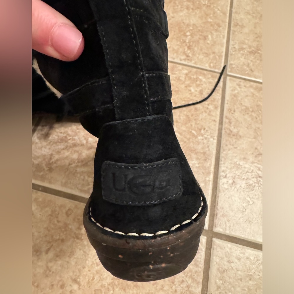 UGG Black suede ankle boots